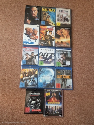 Verkaufe gut erhaltene Blurays und Dvd's