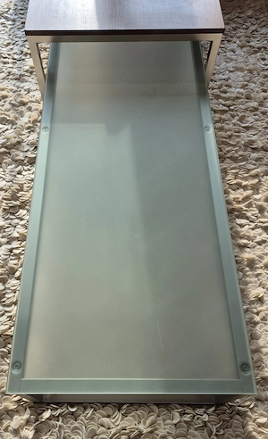 2 Couchtische (Holz + Glas)