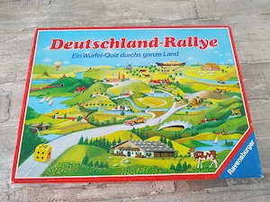 Top erhaltenes Ravensburger Spiel "Deutschland-Rallye" (Würfel-Quiz) von 1988