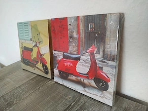 2 tolle Vespa-Bilder (Neu & eingeschweißt)