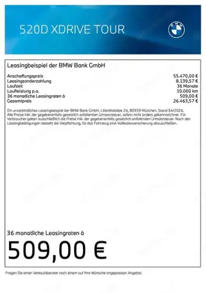 BMW 520 d xDrive Touring M Sportpaket DAB LED Bild 4