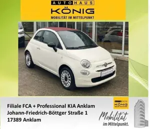 Fiat 500C Cabrio 1,0 70 PS Klima Apple Carplay