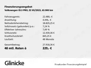 Volkswagen ID.3 Pro 58kWh Navi SiHz WäPu ACC Bild 2