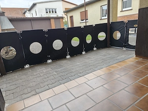 Mobiler Hundezaun   Sichtschutz