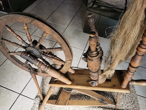 altes Spinnrad