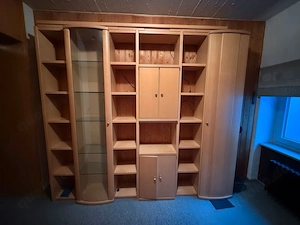 Schrankwand Vollholz Buche TOPZUSTAND