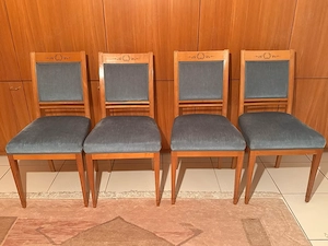 4 Polsterstühle um 1950