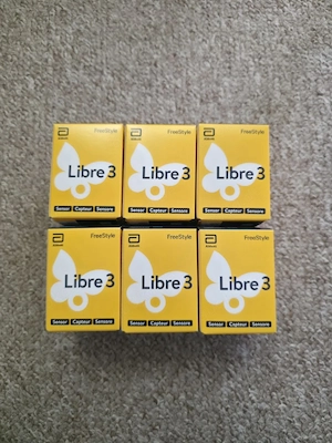 6x Freestyle Libre 3 Sensoren   Versand kostenlos!