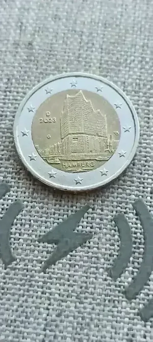 2 euro  2023 G   hamburg 