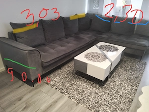 Wohnzimmer Ecksofa 