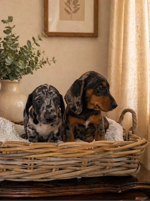 Zwei bezaubernde Zwergdackel-Rüden suchen liebevolles Zuhause