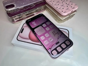 Apple iPhone 15 128GB rosa mit Akku : 100% 