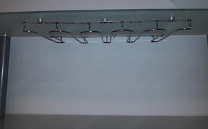 Standregal, Metallregal mit Rauchglasböden