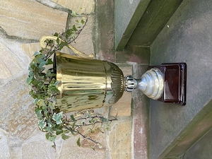 DEKO für den vintage Garten    oder Hochzeitsdeko  - 2 x Amphore   Blumentopf + 2 x Efeu Bild 10