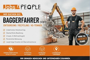 Wir suchen: Baggerfahrer (m w d)