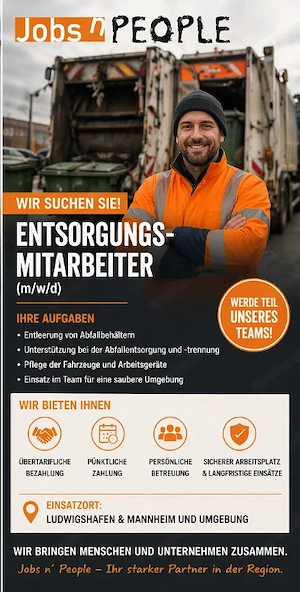 Wir suchen: Entsorgungsmitarbeiter (m w d)