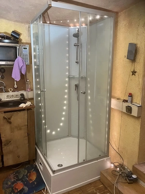 Schulte Komplettduschkabine mit Pumpe und Boiler Korfu II