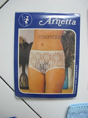 Unterhose vintage Slip Unterwäsche Gr M Nylon 