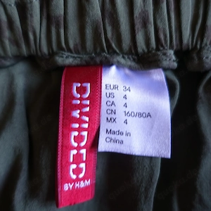 Damen - Kleid, Sommerkleid, Minikleid, Gr. 34 bzw. ca. Gr. XS, khaki, Leo Bild 7