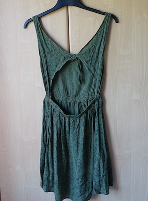 Damen - Kleid, Sommerkleid, Minikleid, Gr. 34 bzw. ca. Gr. XS, khaki, Leo Bild 4