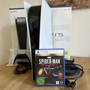 sony Playstation 5 spielekonsole mit spider man spiele 