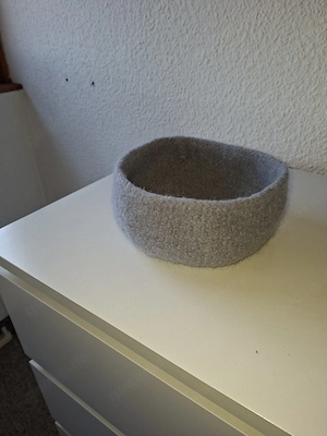 Körbchen aus Filzwolle 