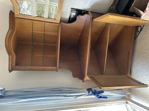 Eckvitrine, Eiche Rustikal - Abholung bis 25.04