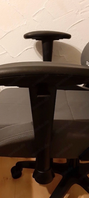 SONGMICS Bürostuhl Gaming Chefsessel Drehstuhl, Schwarz Grau Bild 2