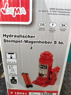 Hidraulischer  Stempel- Wagenheber 5 to. Bild 2