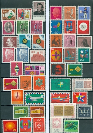 Bund postfrisch nur Sondermarken aus Nr. 310-602 wie auf den Bildern zu sehen