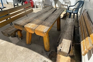 Sitzgruppe Massivholz