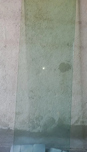 Glasplatte aus gehärtetem Glas, 161,5 cm (L) x 53,3 cm (B) x 2,5 cm (S), guter Zustand