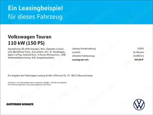 Volkswagen Touran Comfortline Goal 2.0 TDI DSG AHK*LED*Navi*SHZ*PDC* Bild 2