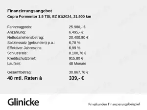 CUPRA Formentor 1.5 TSI LED SiHz Navi DSG Bild 2