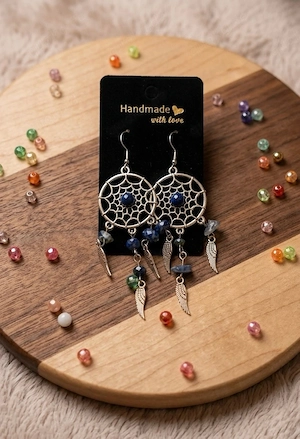 schöne Ohrringe blau 