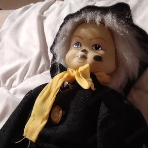 2 Clown Porzellan Puppen