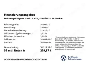 Volkswagen Tiguan Goal 1.5 eTSI DSG IQ.LIGHT*NAV*R-KAM*18" Bild 4