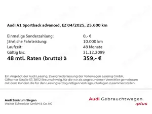 Audi A1 30 TFSI advanced Navi LED PDC DAB+ Bild 3