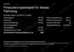 Mercedes-Benz C 43 AMG C 43 T AMG 4M Burmester Sitzklima Panorama AHK Bild 2