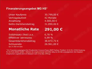 MG HS PHEV LUXURY 360° Kam. LED Klima DAB Leder ACC Bild 4
