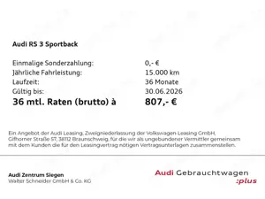 Audi RS3 quattro MATRIX*SCHALENSITZE*SPORT
