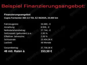 CUPRA Formentor 2.0TDI DSG / Navi, FullLink, 360°, LED Bild 2