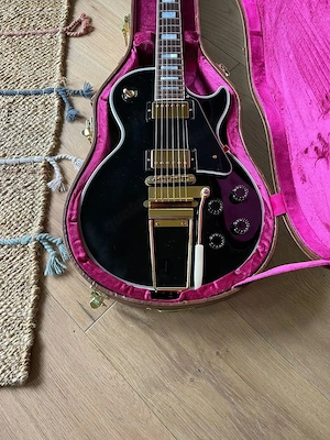 Gibson Les Paul Custom Shop Ebony 2020 - MOD Kollektion - mit Maestro Vibrola