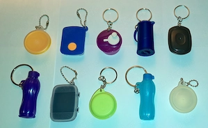 18x Tupper Schlüsselanhänger