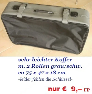 leichter Koffer mit 2 Rollen