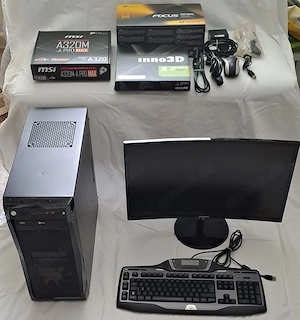 Einsteiger PC mit 24 Zoll Monitor und Windows 10 Pro