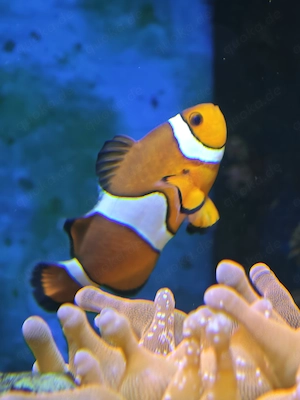 Amphiprion ocellaris, Clownfisch mit Entacmaea Quadricolor Sunburst 
