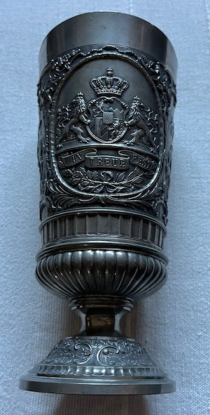 Zinn Krug und Teller