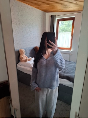 Strickpullover V-Ausschnitt XS