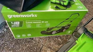 gebrauchter Greenworks 48V Elektro-Rasenmäher G24X2LM41